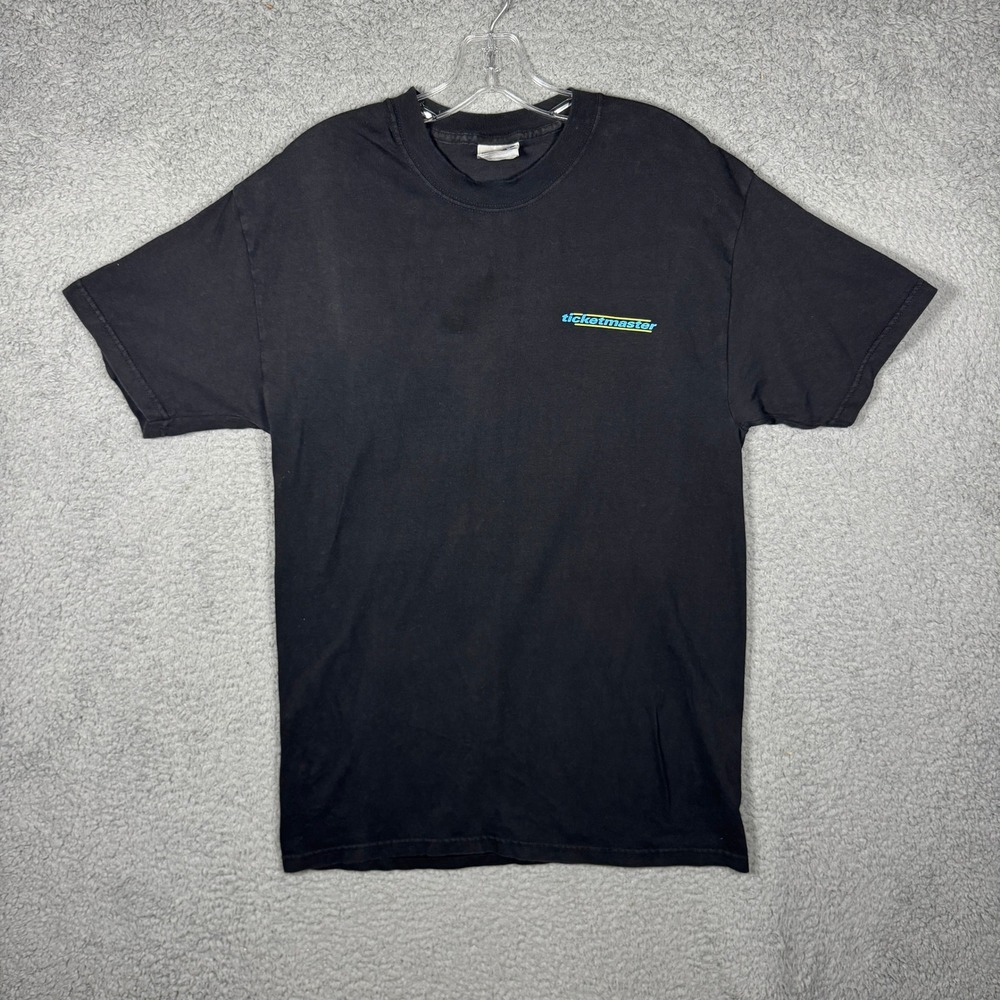 Hanes Beefy-T Ticketmaster Promo T-Shirt Mens Medium Y2K Short Sleeve Vintage